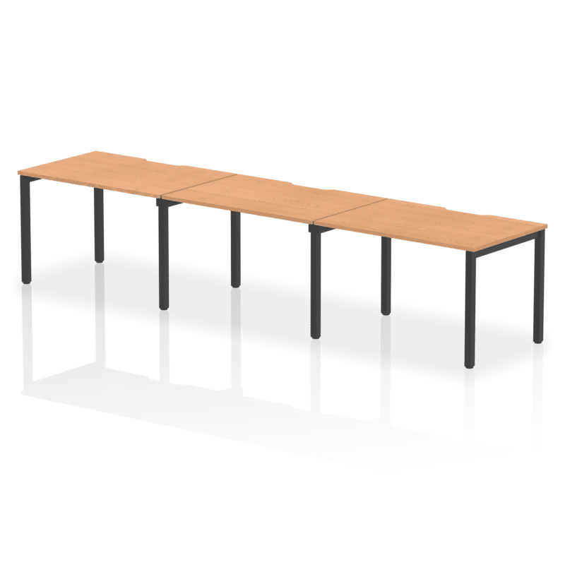 Evolve Plus Single Row Bench Desk - 3 Person - Image 40