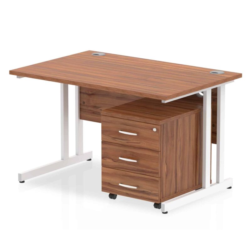 Impulse 1200mm Cantilever Straight Desk With Mobile Pedestal - Image 16